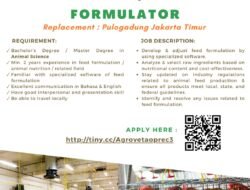 INFO LOKER: PT Agroveta Husada Dharma Mencari Kandidat Terbaik untuk Posisi Formulator