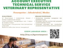 INFO LOKER: PT Agroveta Husada Dharma Cari Karyawan untuk 3 Posisi