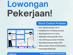 INFO LOKER: CV Wahana Berkah Sejahtera, Perusahaan Rumah Potong Ayam Membuka Lowongan Kerja