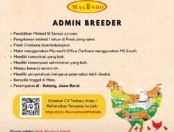 INFO LOKER: PT Malindo Feedmill Butuh Karyawan untuk Admin Breeder di Subang, Jawa Barat