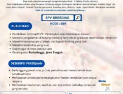 INFO LOKER: PT Janu Sejahtera Buka Lowongan Kerja untuk Purbalingga, Jawa Tengah