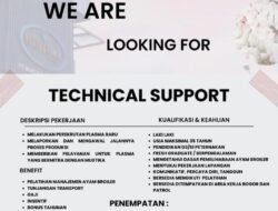 INFO LOKER: PT Mustika Jaya Lestari Mencari Tenaga Technical Support yang Handal untuk Daerj Bogor dan Patrol