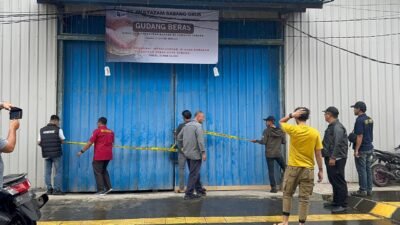 BERAS: Pemerintah Segel Gudang Penyimpanan 250 Ton Beras Impor Ilegal di Sabang, Aceh