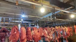 PASOKAN PANGAN: Jelang Idulfitri, Stok Daging dan Telur di Pasar Cibinong, Kabupaten Bogor, Aman