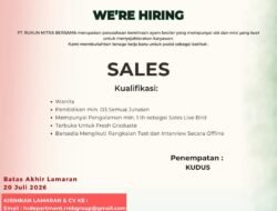 INFO LOKER: PT. Rukun Mitra Bersama Buka Lowongan untuk Sales, Penempatan di Kudus, Jawa Tengah